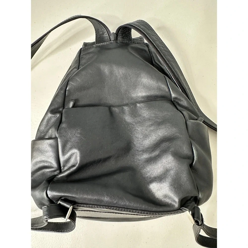 Derek‎ Alexander Black Leather Sling Backpack Navajo Purse Bag Womens